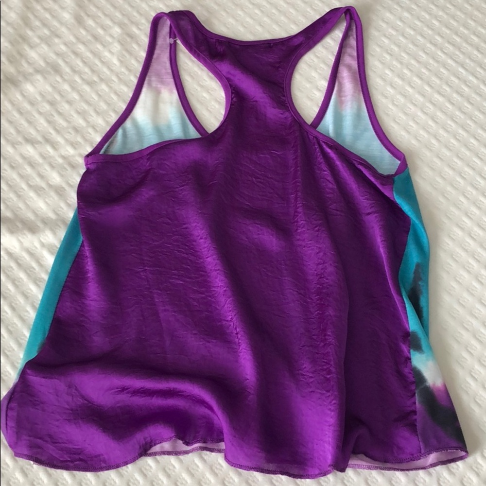 Stranded Purple & Turquoise NWT Racerback Tank - Picture 3 of 5